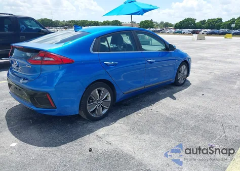 2017 Hyundai Ioniq Hybrid Limited z USA, uszkodzony, nr VIN KMHC85LC5HU027669